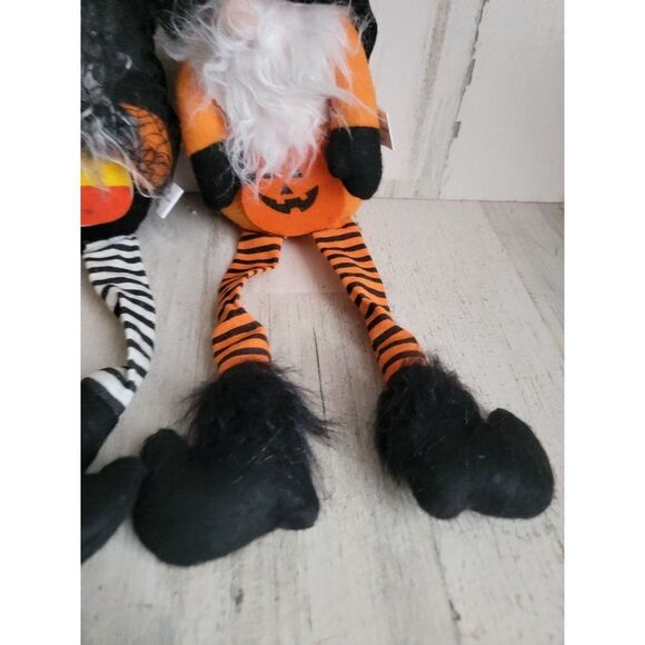 Halloween plush gnome Shelf sitting which candy corn set home decor - Picture 6 of 8